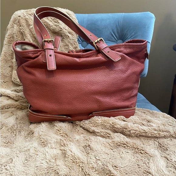 SOLD!!! Chloe Cognac Leather Tote Bag - Picture 5 of 15